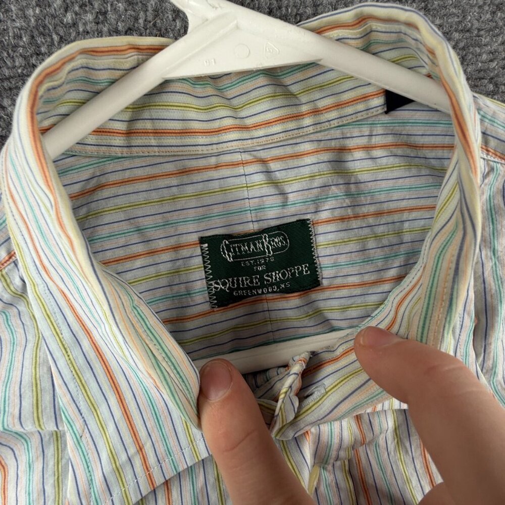 Gitman Bros Usa Squire Shoppe Button Up Striped O… - image 8